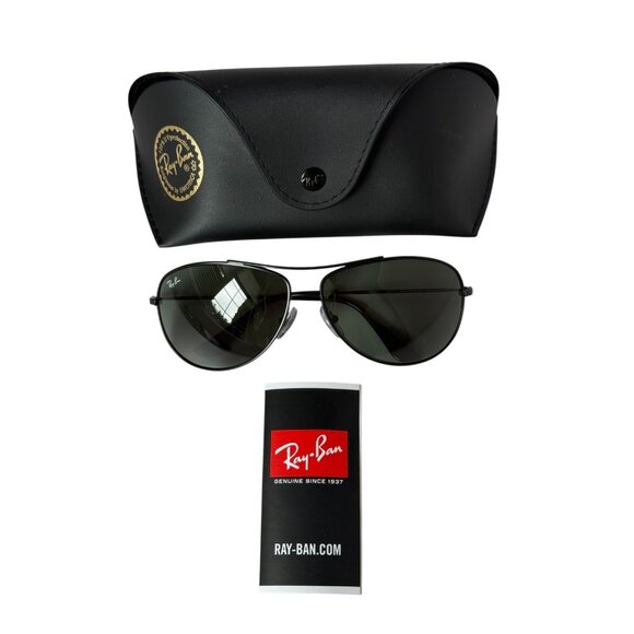 Ray-Ban RB3293-006/71_63 Gunmetal Gray Green 63mm Sunglasses Men's Aviator New - Picture 1 of 7